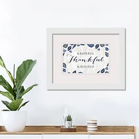 Thankful White Framed Print Wall Art