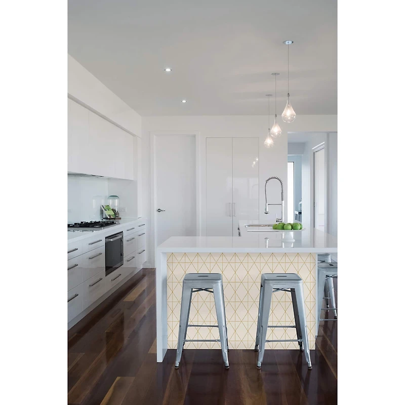 My Style Lennon Gold Geo Peel & Stick Wallpaper