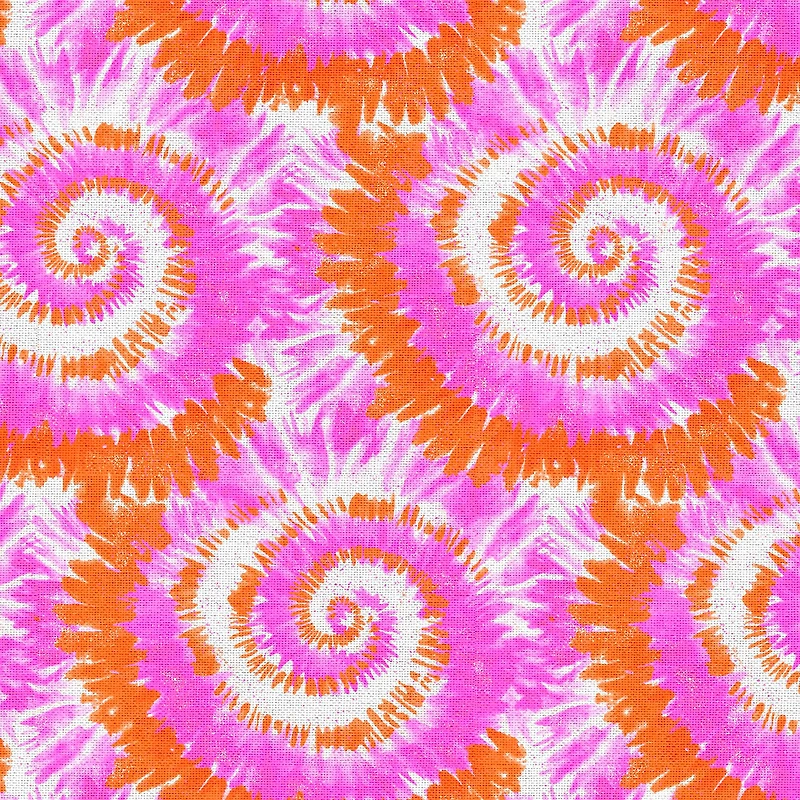 Fabric Editions Pink & Orange Tie Dye Cotton Fabric
