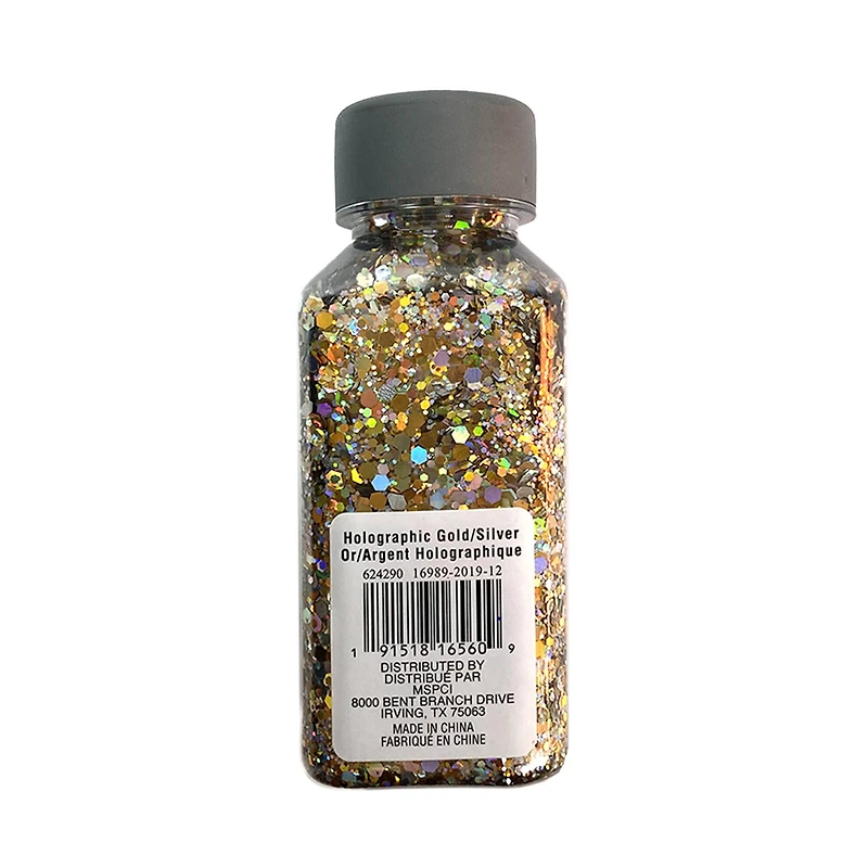 Holographic Gold & Silver Specialty Polyester Glitter by Recollections™