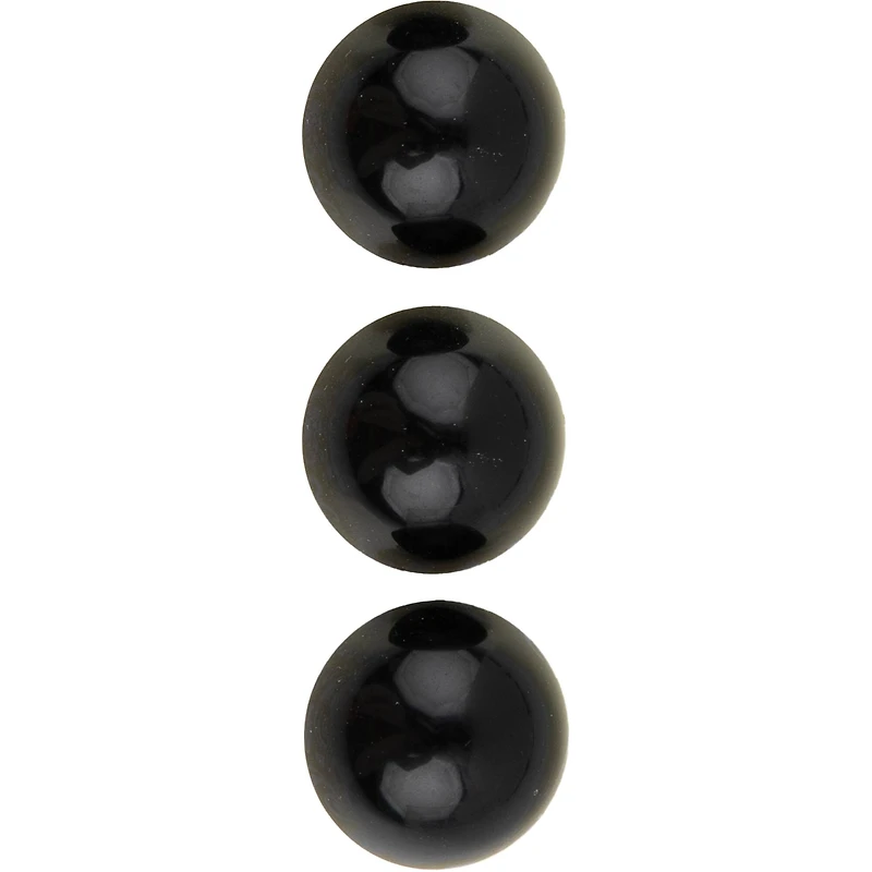 LaMode 5/8" Black Domed Shank Buttons, 3ct.