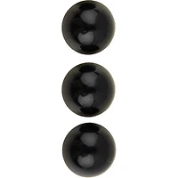 LaMode 5/8" Black Domed Shank Buttons, 3ct.