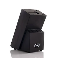 Oster Steffen 14-Piece Blue Stainless Steel Cutlery Set with Storage Block