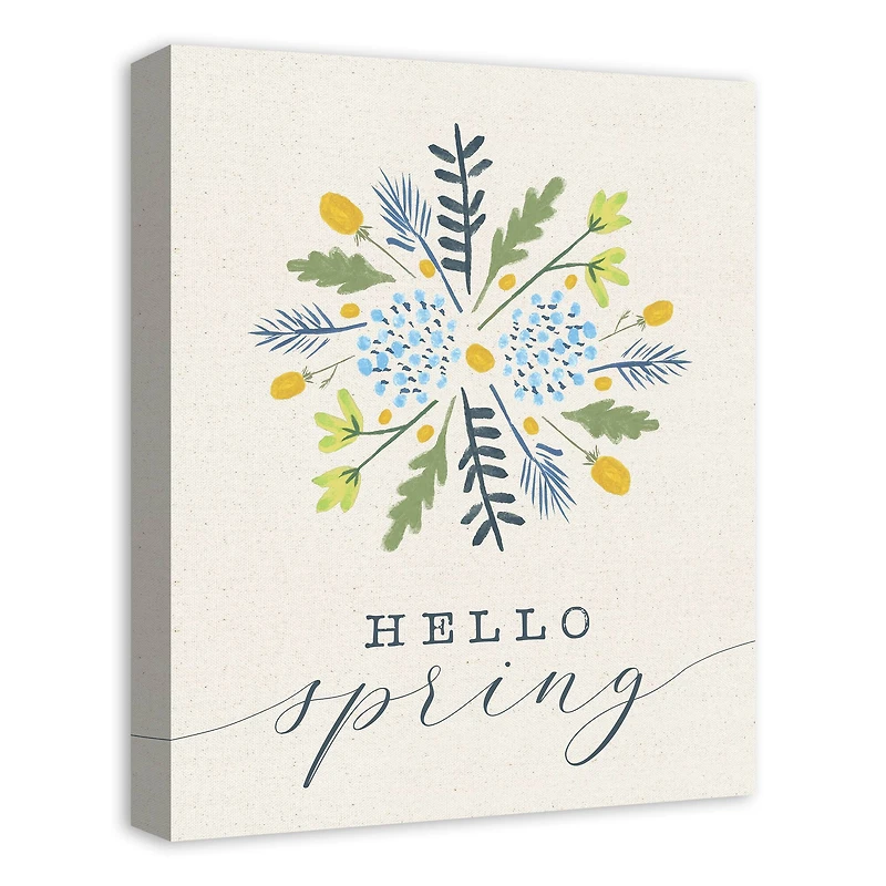 Hello Spring 16" x 20" Canvas Wall Art