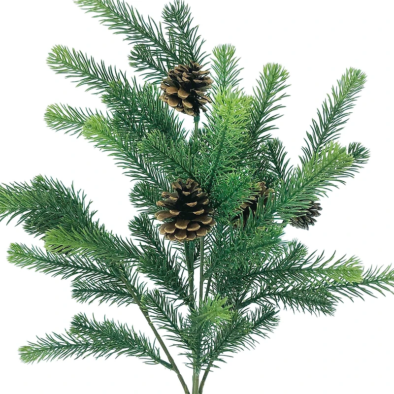 22" Green Pine & Pinecone Deluxe Bush by Ashland®