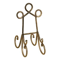 9" Brown Metal Traditional Easel