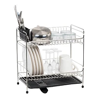 IRIS® 15.75" Stainless Steel 2-Tier Dish Rack
