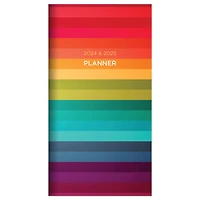2024-2025 Rainbow Stripe Monthly Pocket Planner