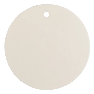 JAM Paper Ivory Circle Gift Tags, 20ct.