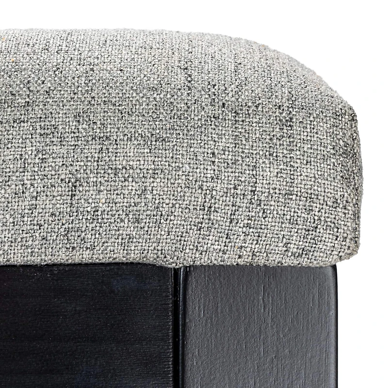 Hello Honey® 2.5ft. Crawford Mid-Century Modern Solid Wood Black Arm Chair