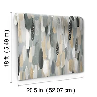 RoomMates Neutral Brushstroke Peel & Stick Wallpaper