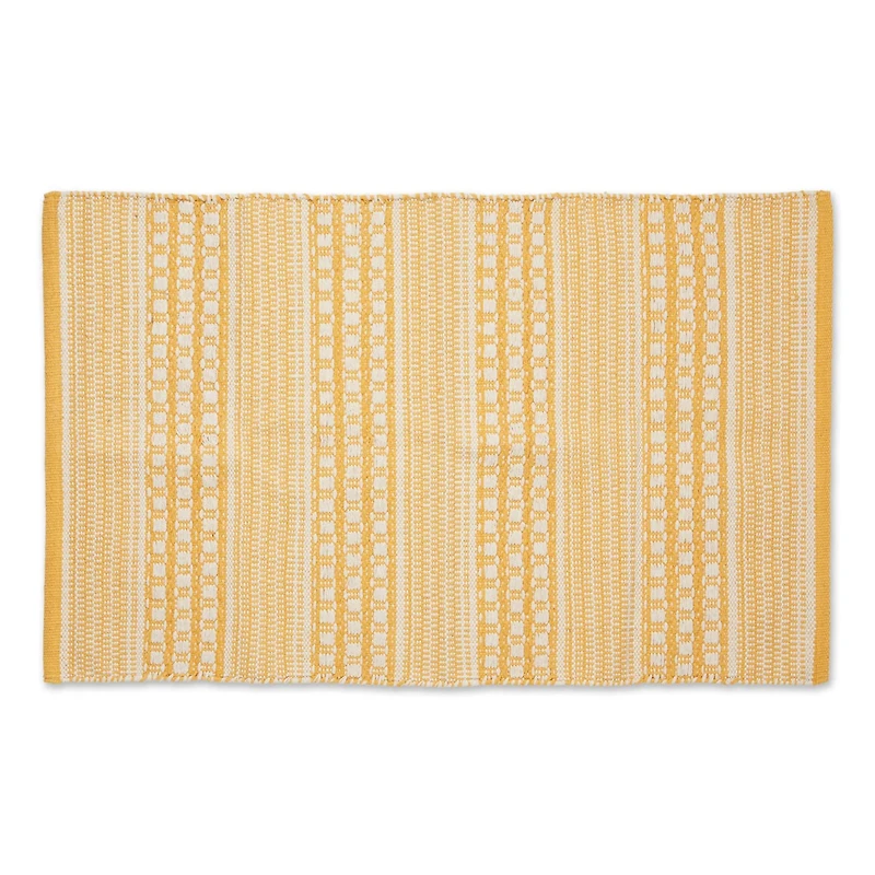 DII® Honey Gold Dobby Stripe Hand-Loomed Rug, 2ft. x 3ft.