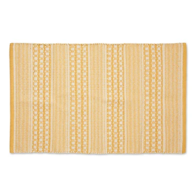DII® Honey Gold Dobby Stripe Hand-Loomed Rug, 2ft. x 3ft.