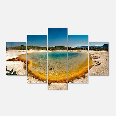 Designart - Yellowstone Heat Pool Panorama