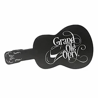 American Art Decor Grand Ole Opry Guitar Shaped Wooded Storage Crate - 16" x 10"
