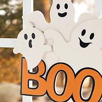 Glitzhome® 14"H Halloween Wooden Ghoost BOO Door Hanger