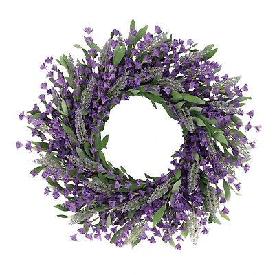 24" Artificial Lavender Spring Wreath