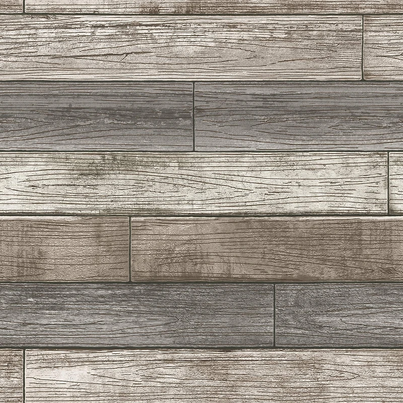 NuWallpaper Reclaimed Wood Plank Natural Peel & Stick Wallpaper