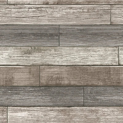 NuWallpaper Reclaimed Wood Plank Natural Peel & Stick Wallpaper