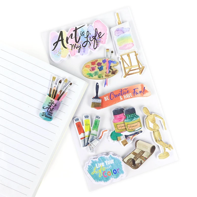 Painting Dimensional Stickers by Recollections™