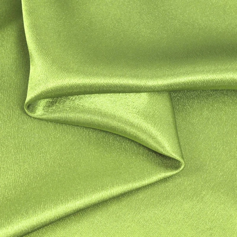 Lime Green Crepe Back Satin