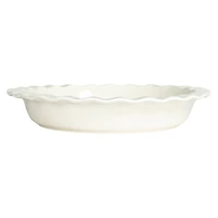 Hello Honey® White 11.25" Round Stoneware Pie Dish