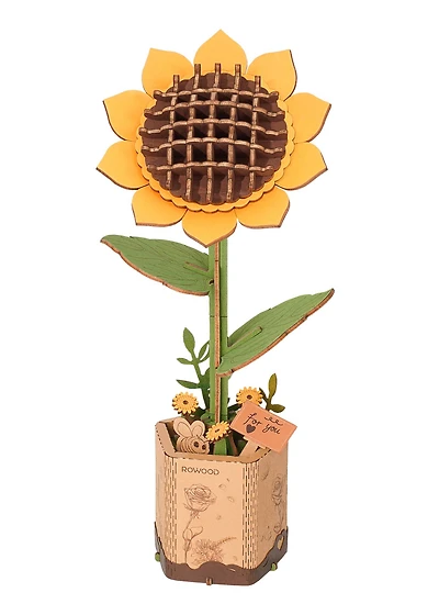 Rowood Sunflower Wooden Bloom Craft