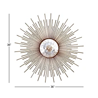 Gold Sunburst Capiz Wall Accent