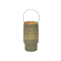 Flora Bunda® 8" LED Shell Ceramic Lantern