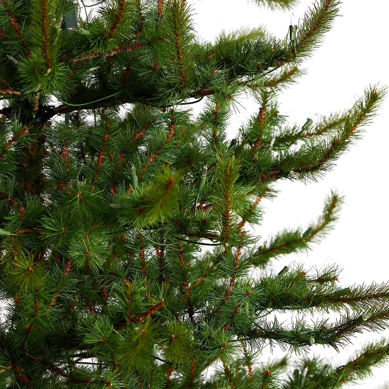 9ft. Pre-Lit Vancouver Mountain Pine Artificial Christmas Tree, Clear Lights