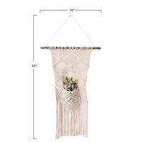 Hello Honey® Macramé Wall Hanging with Pocket