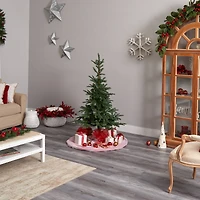 5ft. Pre-Lit Layered Washington Spruce Artificial Christmas Tree, Clear Lights