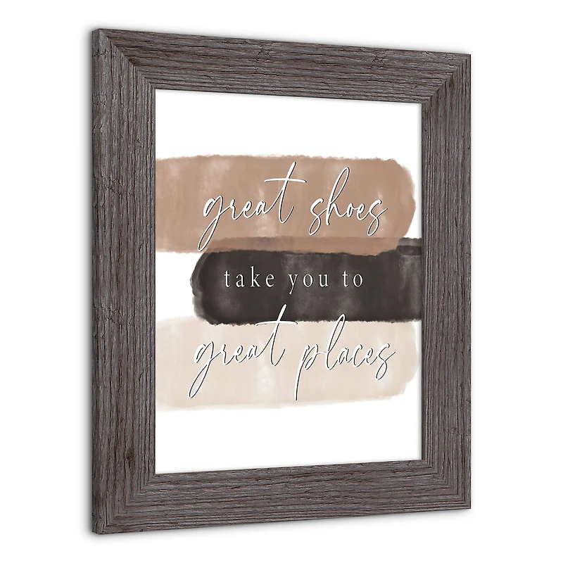 Great Shoes to Great Places Western Framed Print