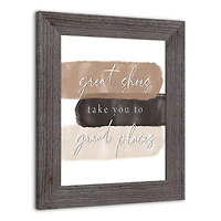 Great Shoes to Great Places Western Framed Print