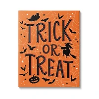 Stupell Industries Trick Or Treat Spider Web Canvas Wall Art