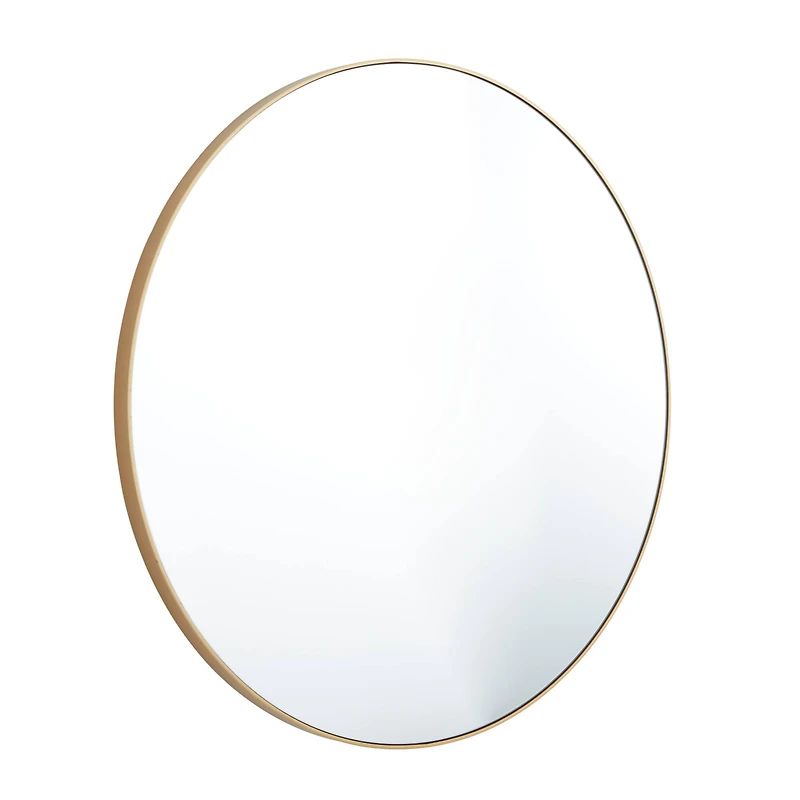 Gold Contemporary Wall Mirror, 36" x 1" x 36"