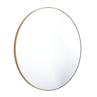 Gold Contemporary Wall Mirror, 36" x 1" x 36"