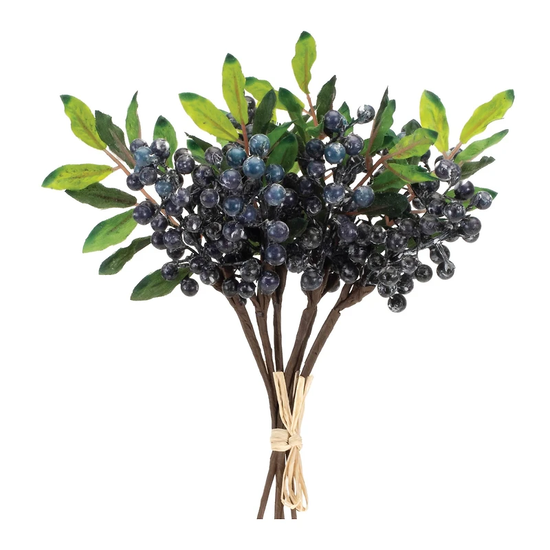 11" Blue Berry Foliage Bundles, 2ct.