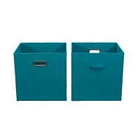 2 Pack Household Essentials 13" Fabric Storage Bins