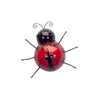 Metal Ladybug Garden Décor Set