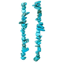 Turquoise Dyed Howlite Chip Beads, 15mm by Bead Landing™