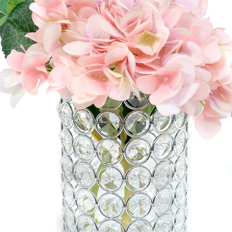 Elegant Designs™ 11" Chrome Crystal Decorative Vase