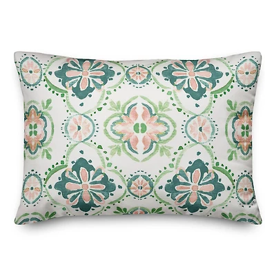 Pastel Medallions 14" x 20" Indoor / Outdoor Pillow
