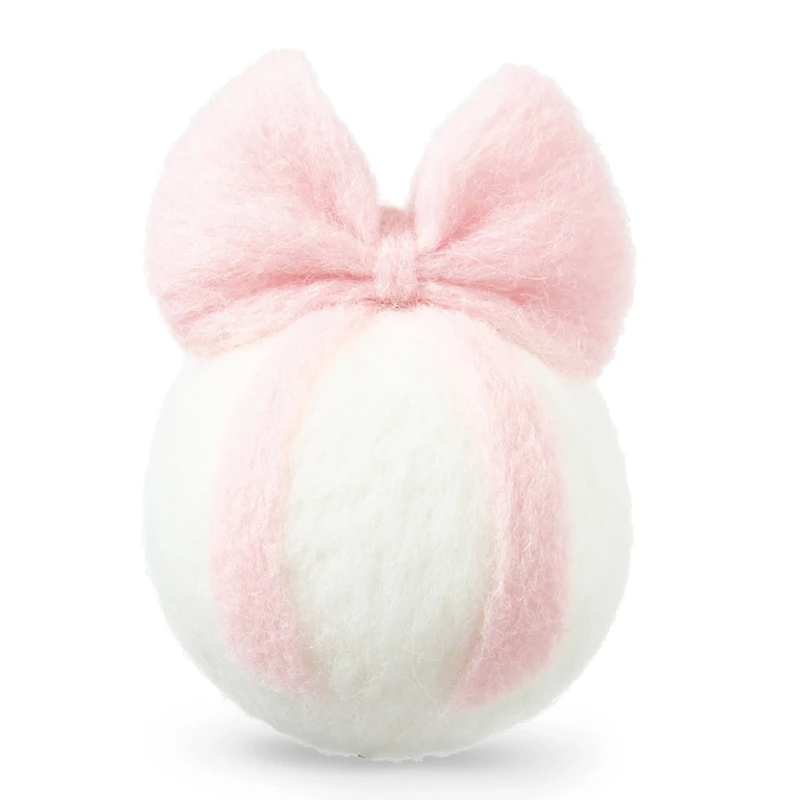 Christmas Pink & White Ball with Bow Felting Kit by Loops & Threads®