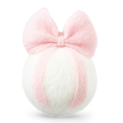Christmas Pink & White Ball with Bow Felting Kit by Loops & Threads®