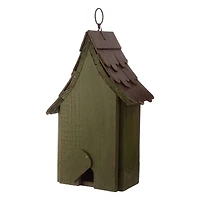 Glitzhome® 11.61" Distressed Wooden Birdhouse