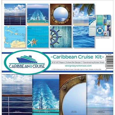 Reminisce Collection Kit 12"X12"-Caribbean Cruise