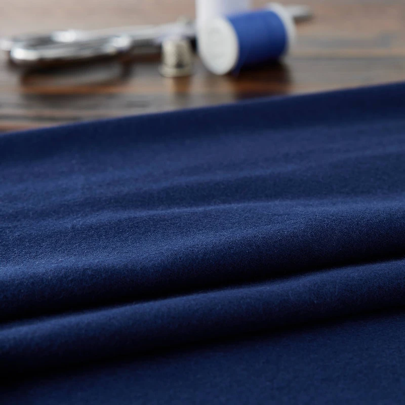 Feldman Navy Solid Cotton Flannel