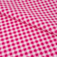 SINGER Red Gingham Check Cotton Fabric