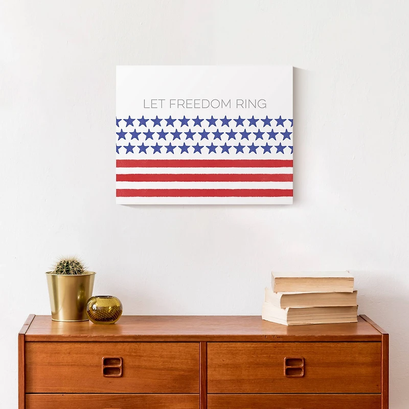 Let Freedom Ring Canvas Wall Art